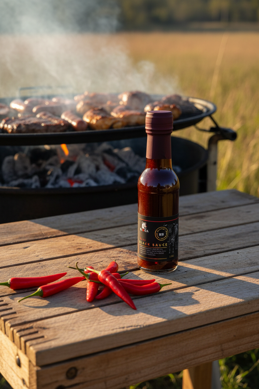 Hot Sauce 150ml BBQ with chillis